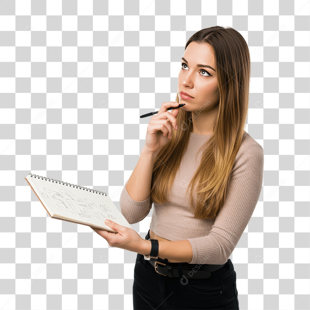 Mulher Secretária PNG Transparente