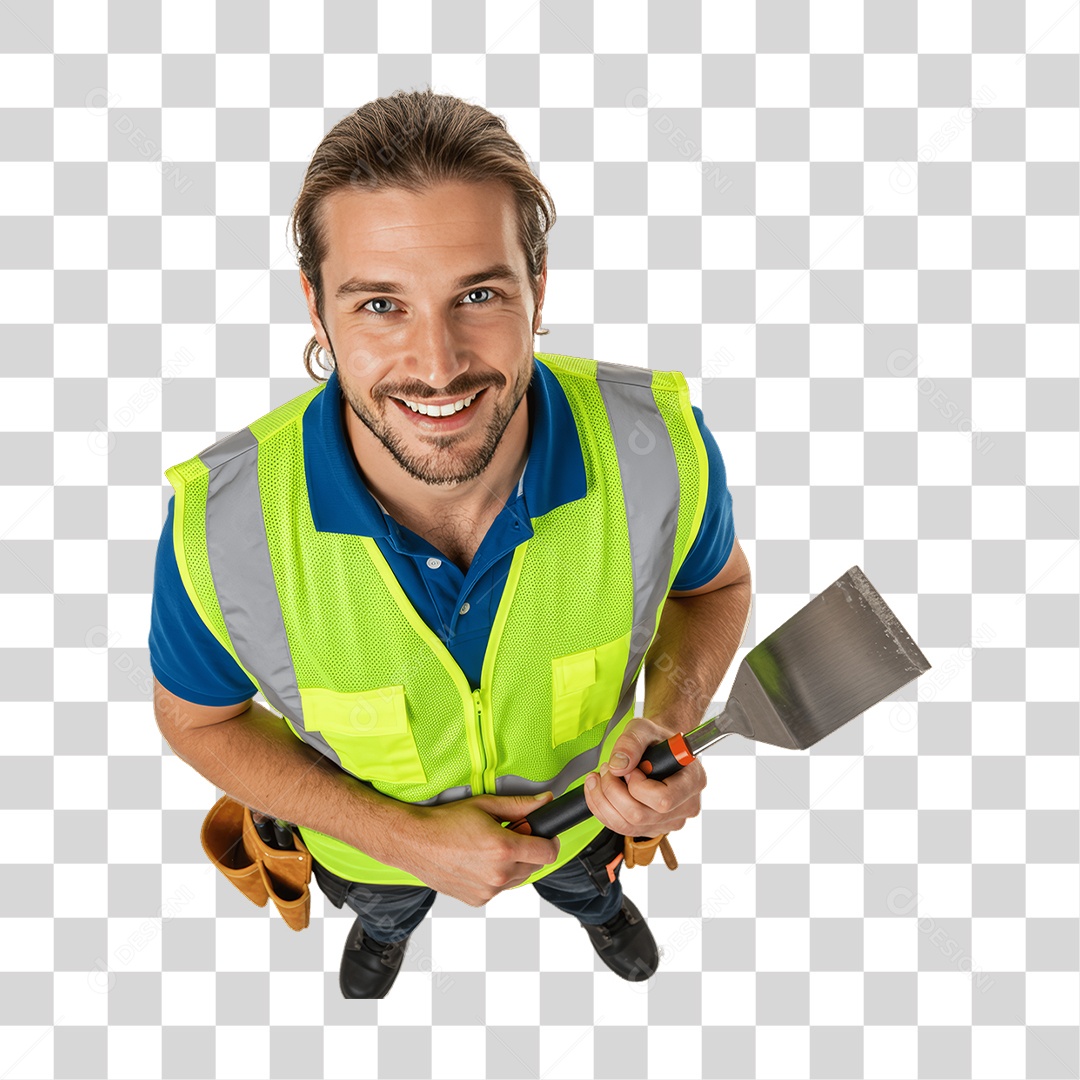 Homem Pedreiro PNG Transparente