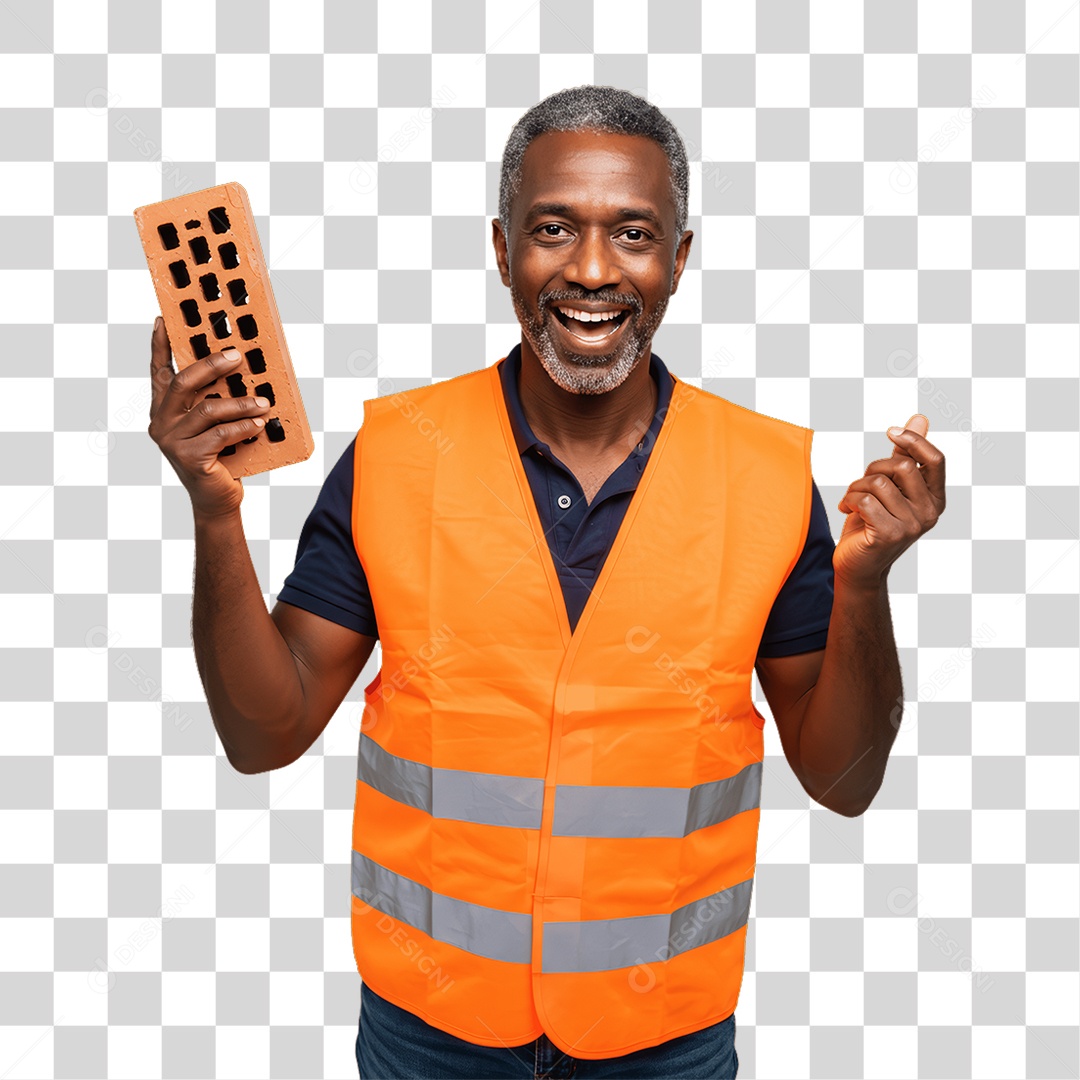 Homem Pedreiro PNG Transparente