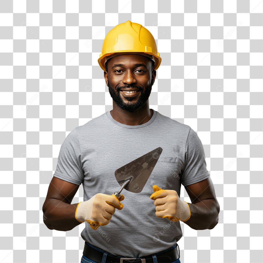 Homem Pedreiro PNG Transparente