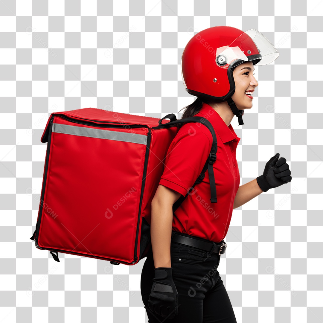 Homem Entregador PNG Transparente