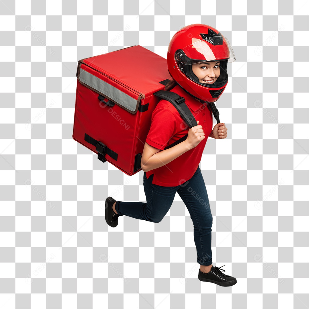 Homem Entregador PNG Transparente