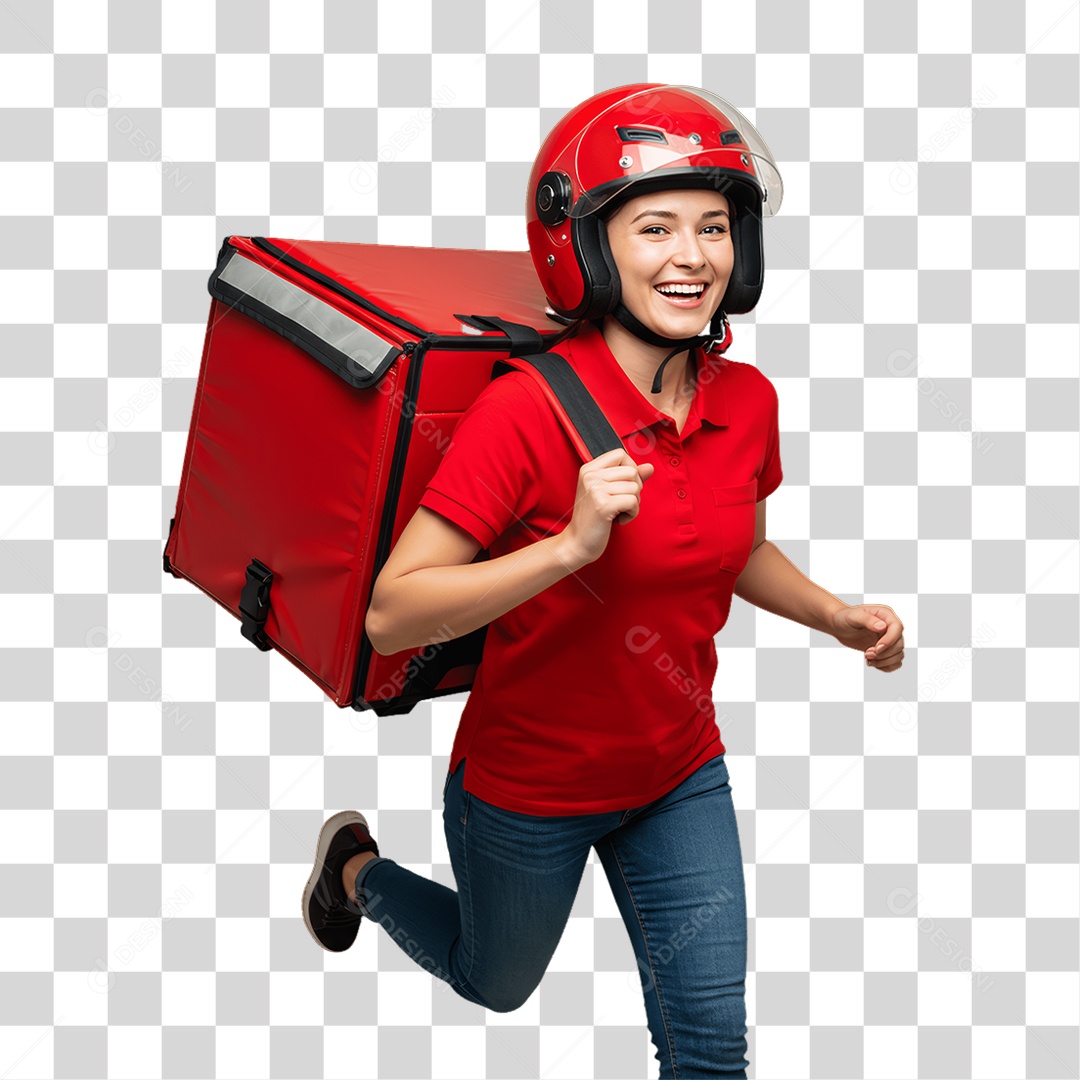 Homem Entregador PNG Transparente