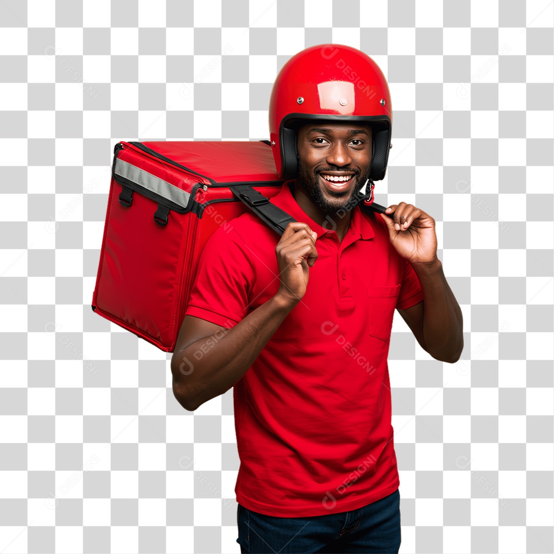 Homem Entregador PNG Transparente
