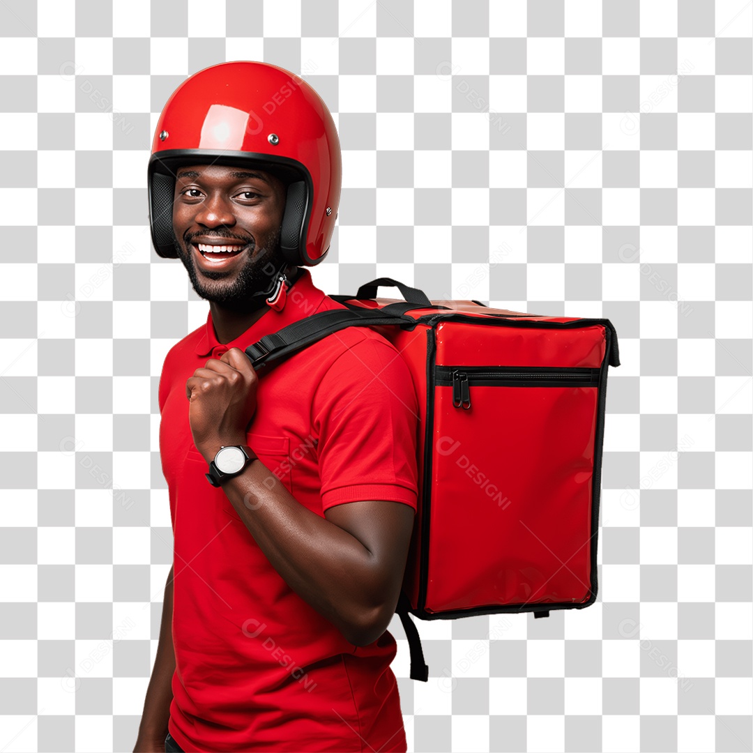 Homem Entregador PNG Transparente