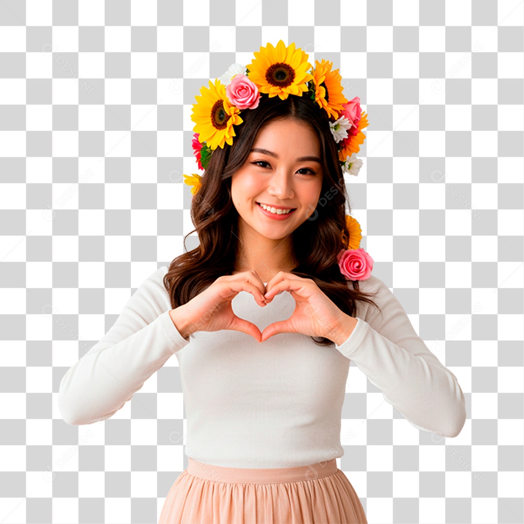 Mulher Sorrindo PNG Transparente