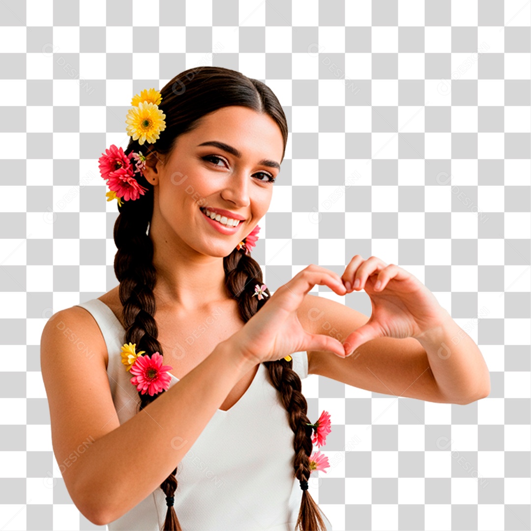 Mulher Sorrindo PNG Transparente