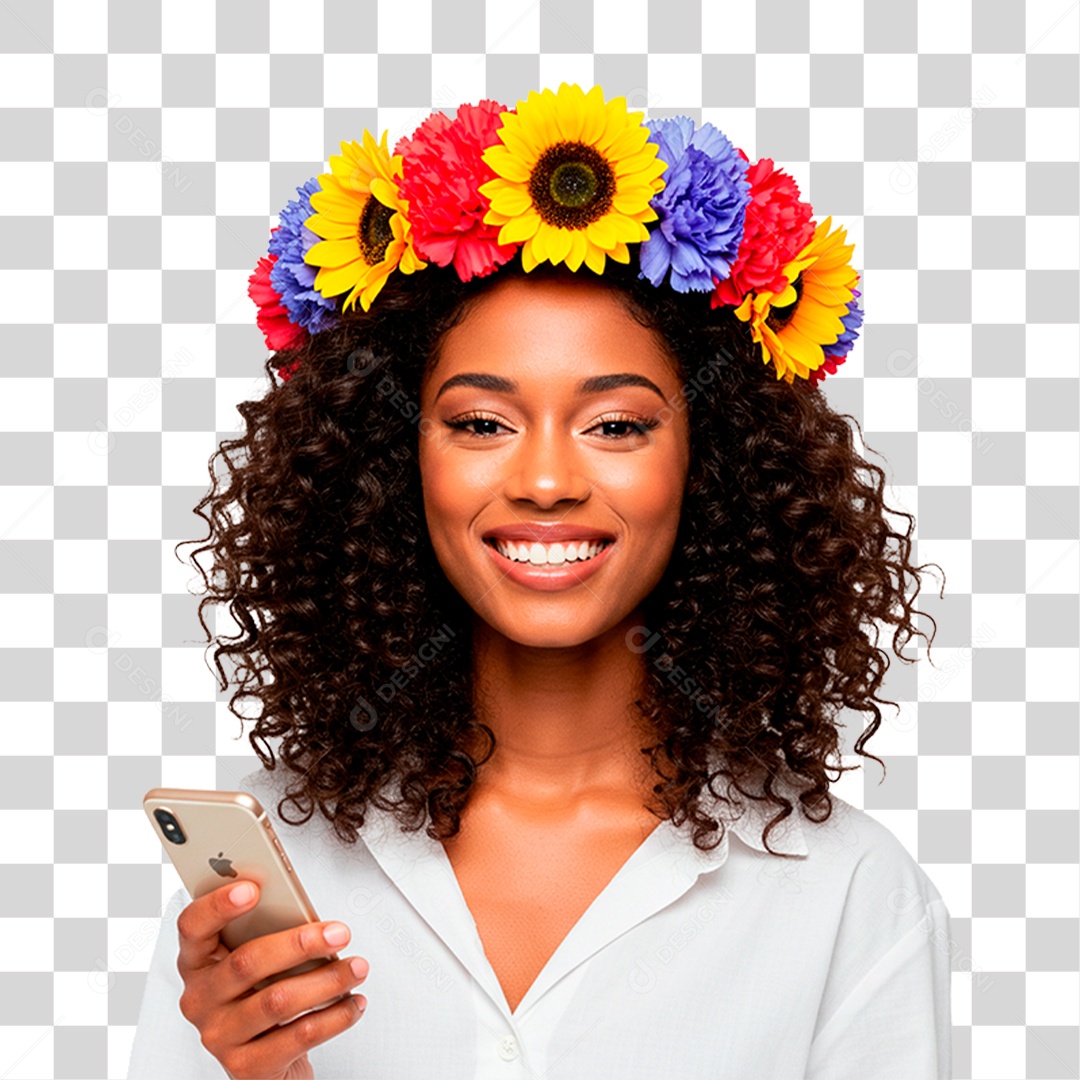 Mulher Sorrindo PNG Transparente