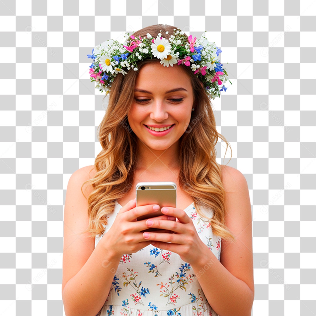 Mulher Sorrindo PNG Transparente