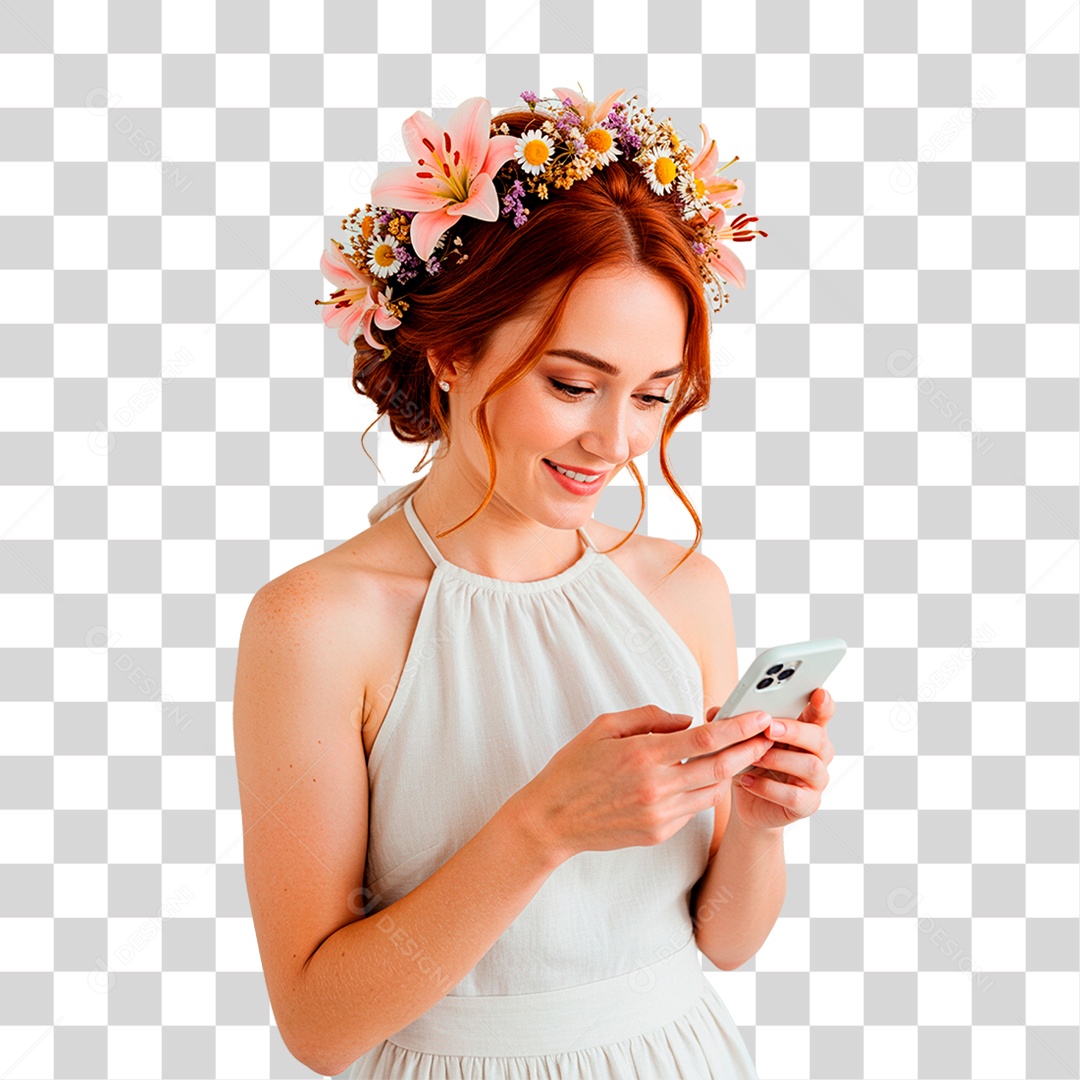 Mulher Sorrindo PNG Transparente