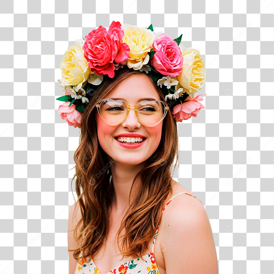 Mulher Sorrindo PNG Transparente