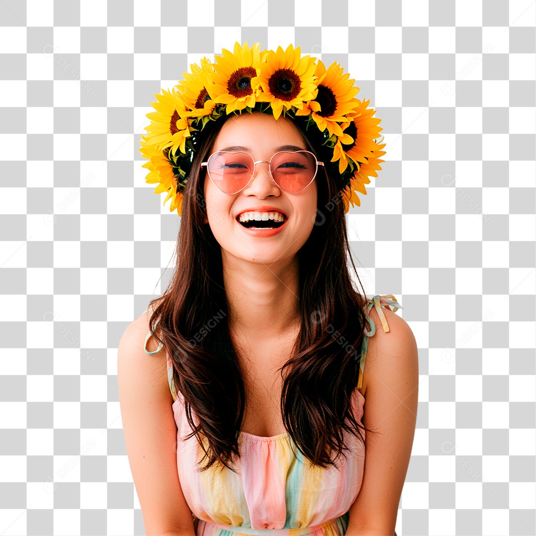 Mulher Sorrindo PNG Transparente