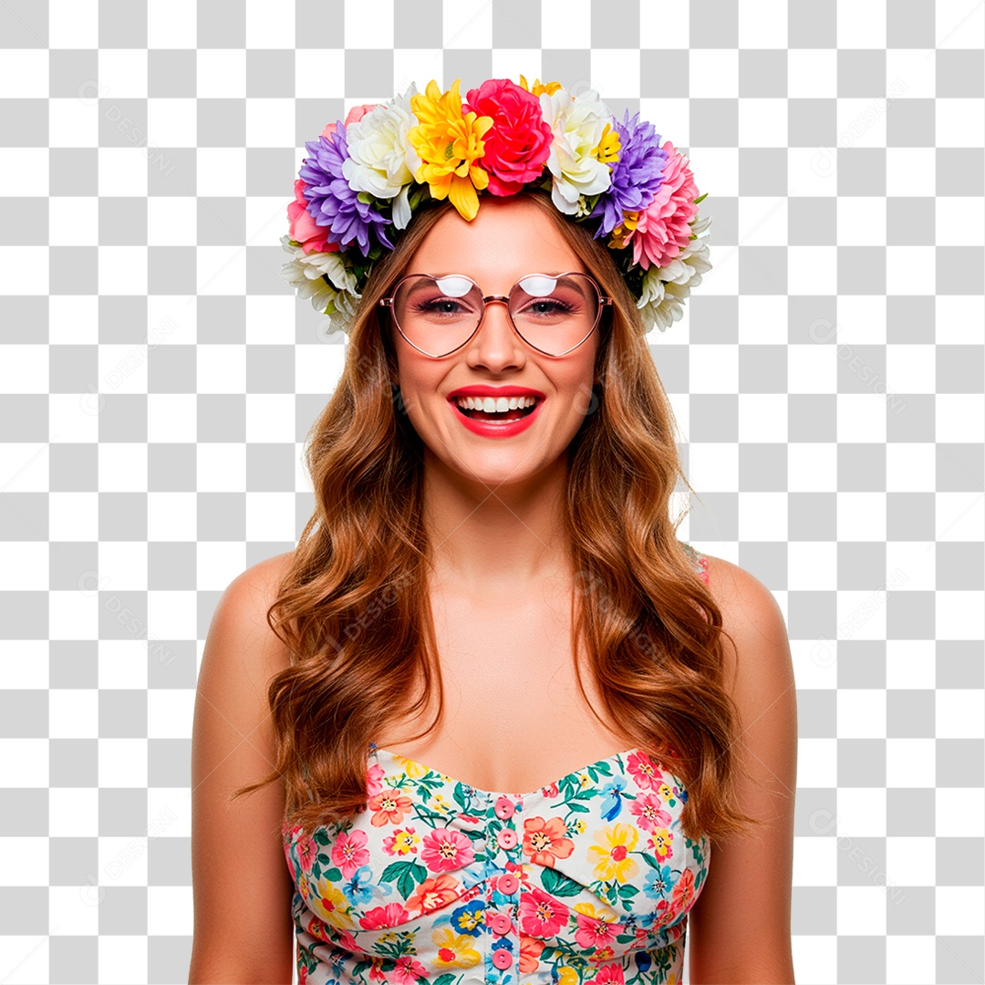 Mulher Sorrindo PNG Transparente