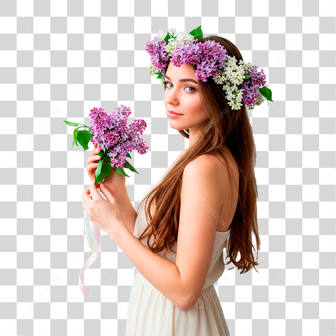 Mulher Sorrindo PNG Transparente