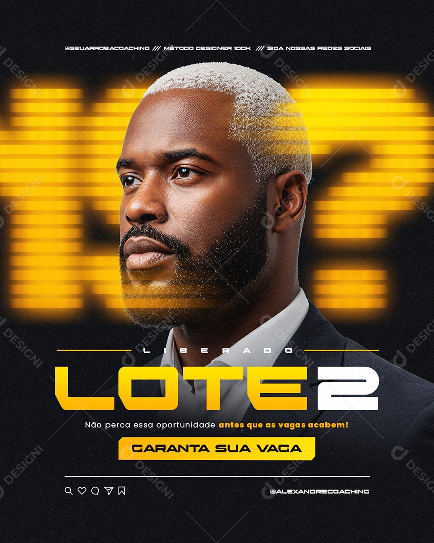 Curso Liderado Lote Social Media PSD Editável