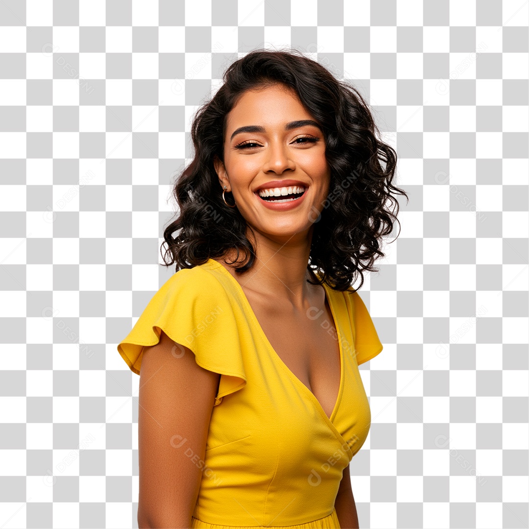 Mulher Sorrindo PNG Transparente