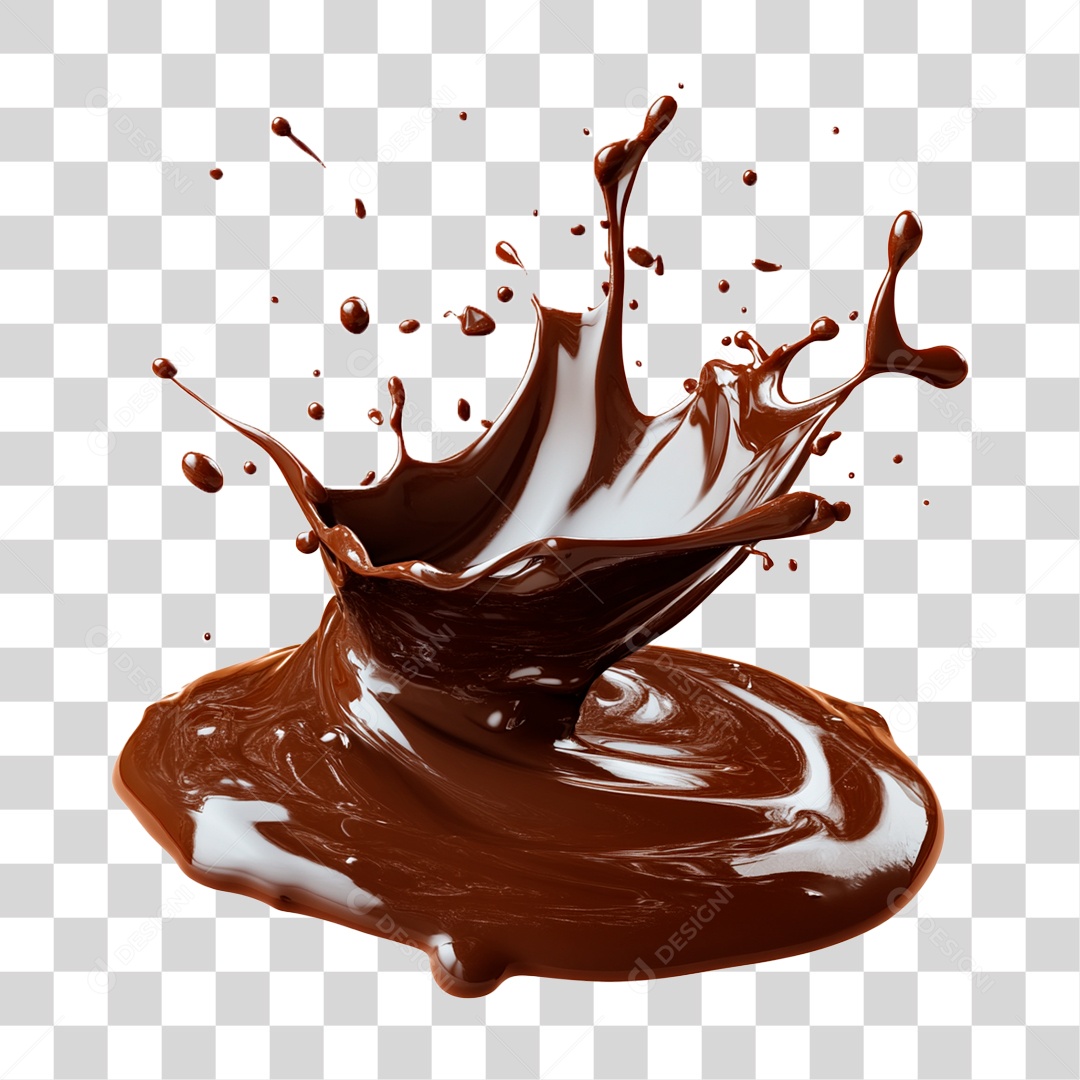 Calda de Chocolate PNG Transparente