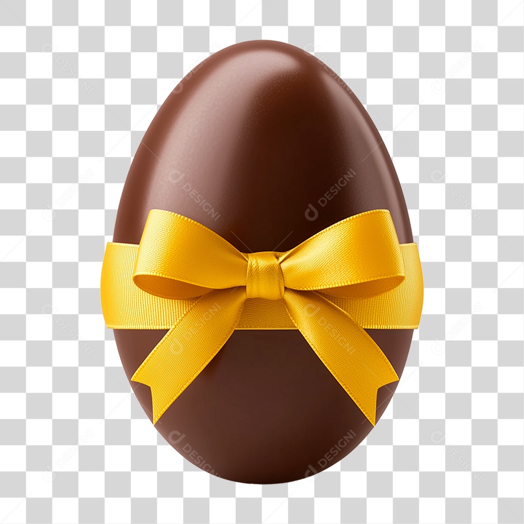 Elemento 3D Ovo da Páscoa PNG Transparente
