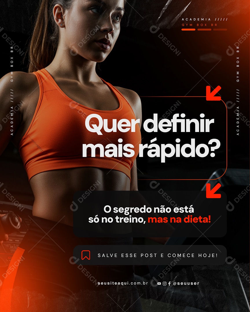 Academia Personal Treiner Social Media PSD Editável