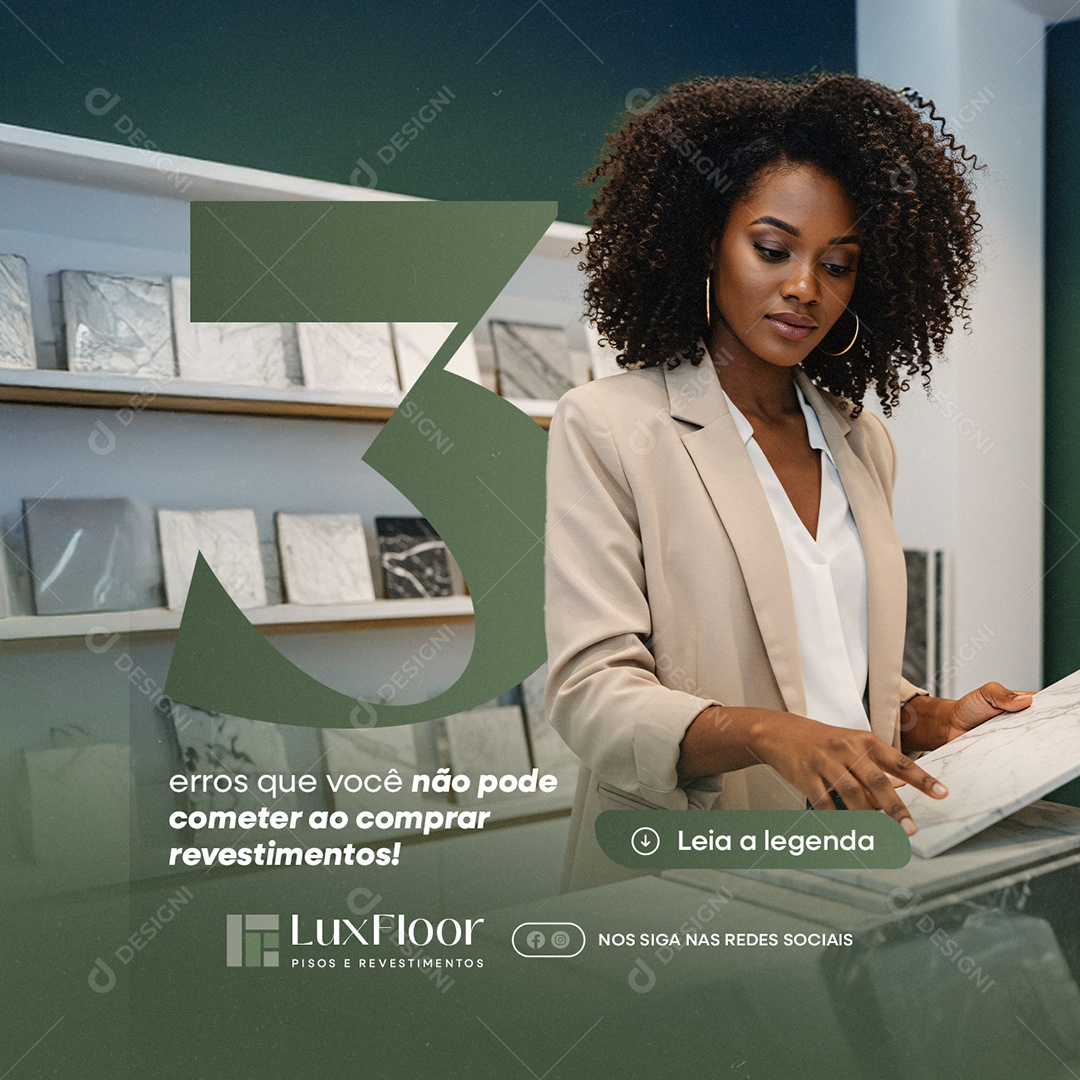 Pisos Revestimentos Social Media PSD Editável