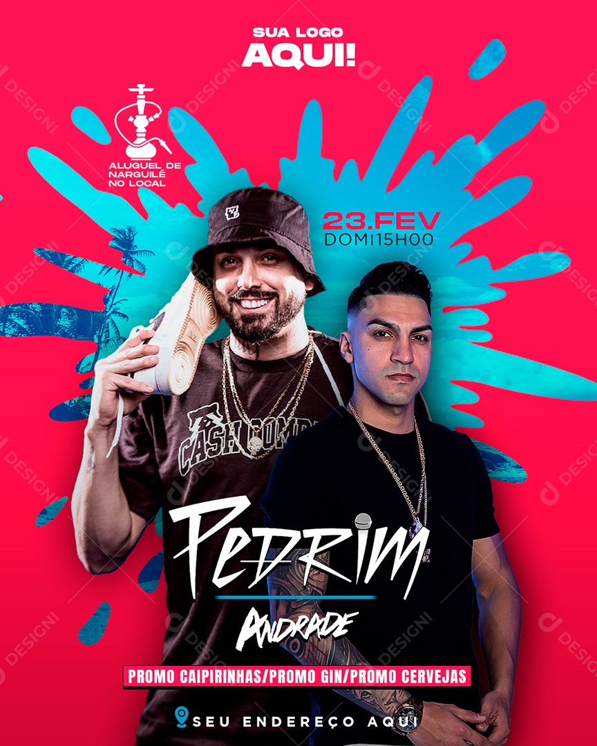 Show Pedrin Andrade Social Media PSD Editável