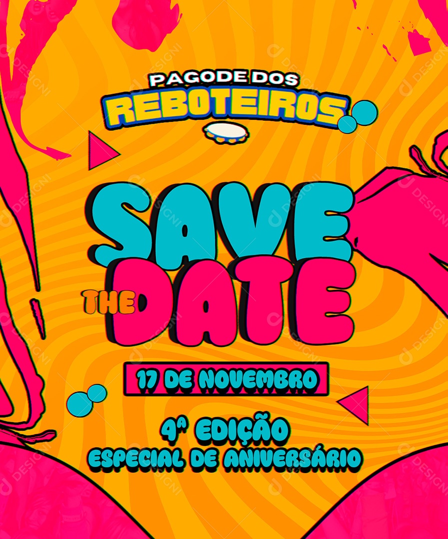 Pagode Dos Reboteiros Social Media PSD Editável