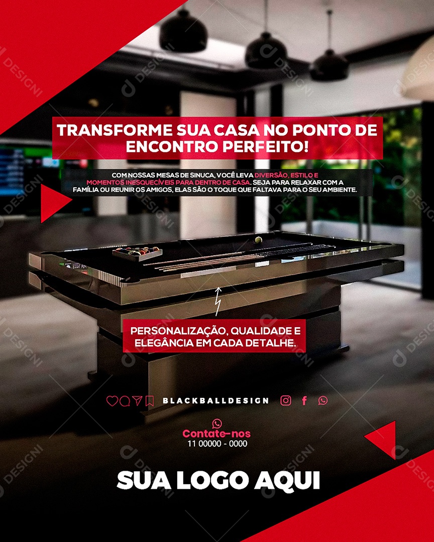 Imobiliária Transforme Sua Casa No Ponto De Encontro Perfeito Social Media PSD Editável
