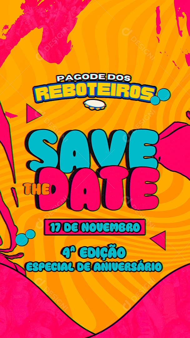 Show Pagode Dos Reboteiros Agenda Social Media PSD Editável