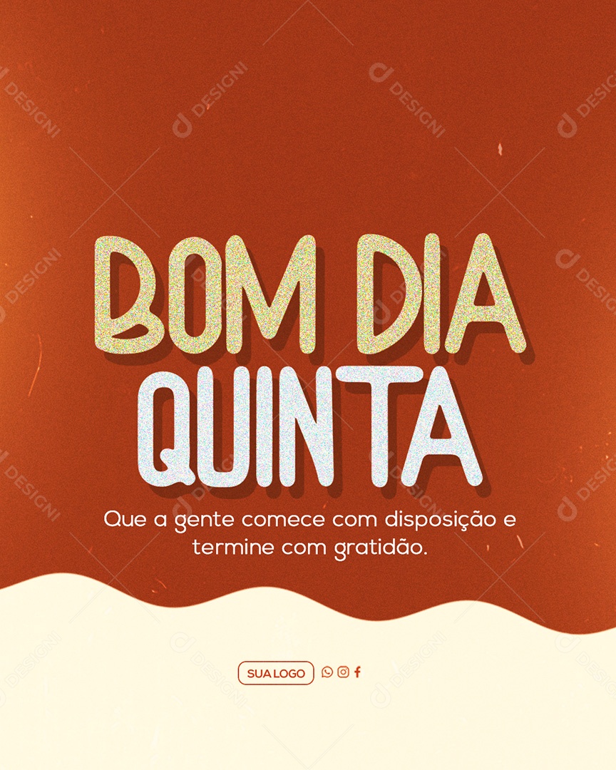 Bom Dia Quinta Feira Social Media PSD Editável