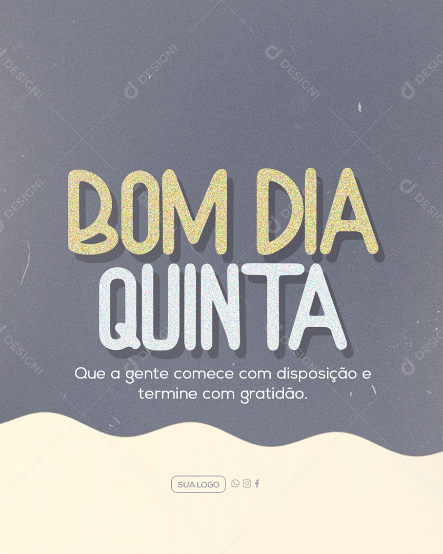 Bom Dia Quinta Feira Social Media PSD Editável