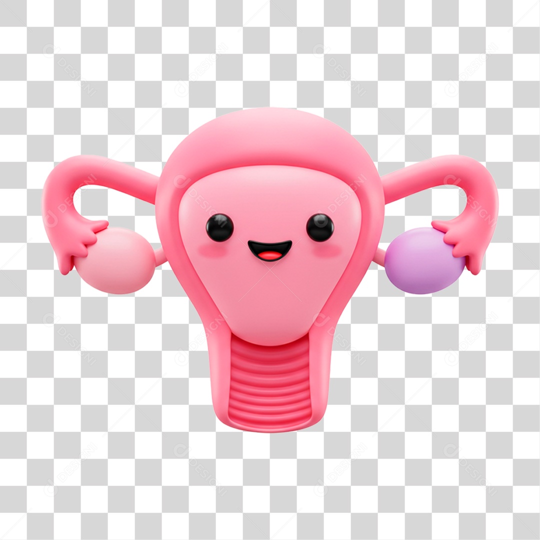 Personagem Útero PNG Transparente