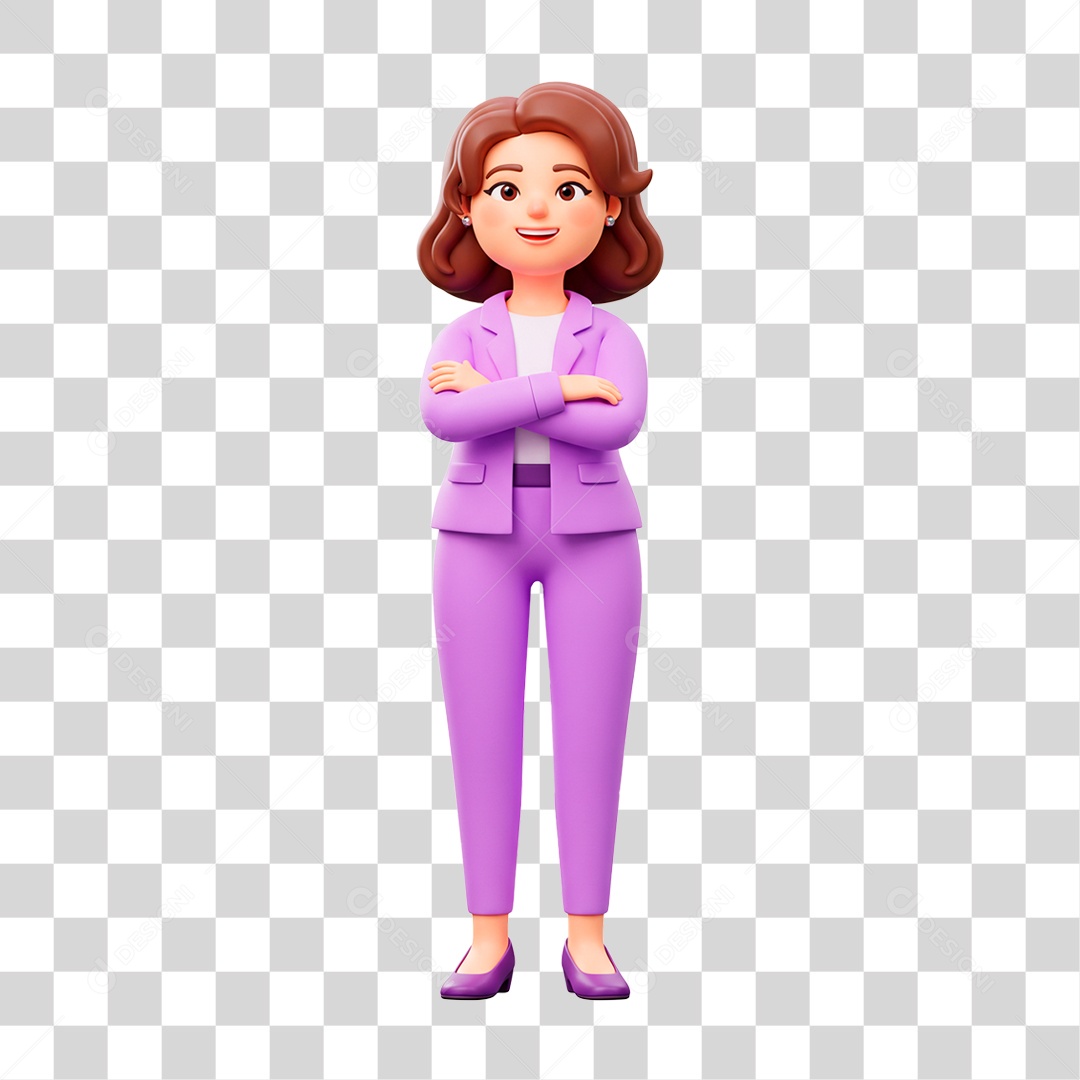 Personagem Mulher Outubro Rosa PNG Transparente