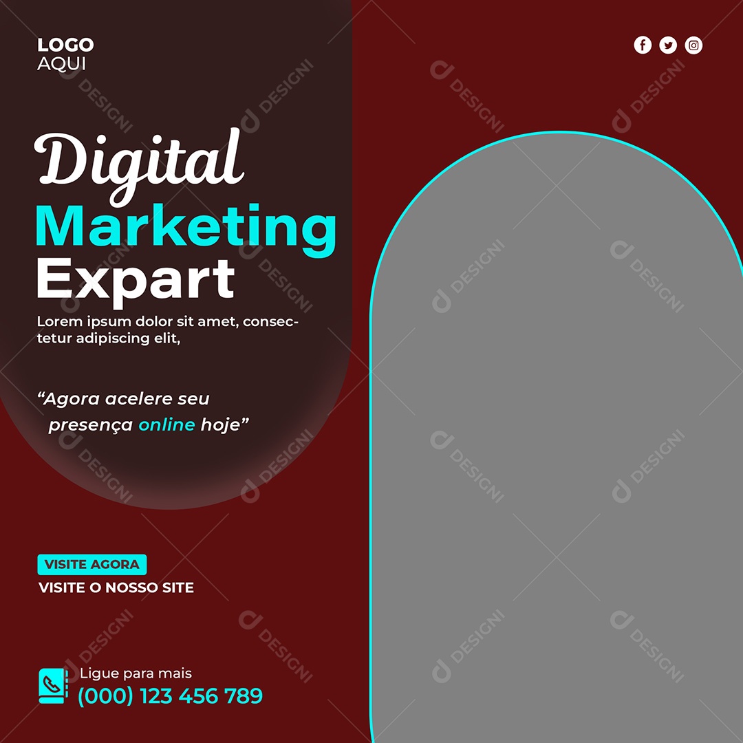 Corretora Casa à Venda Social Media PSD Editável