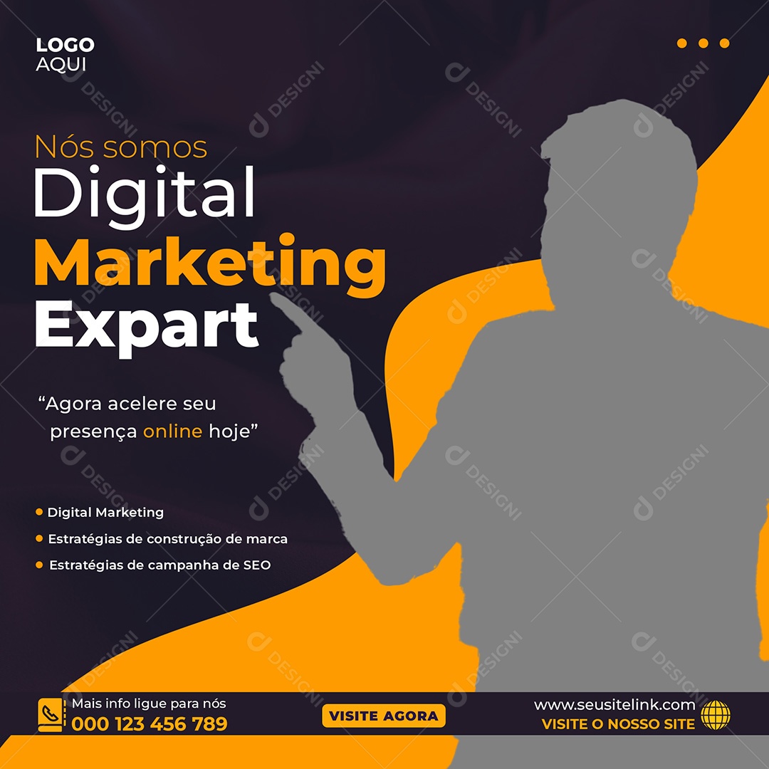 Agência de Publicidade Digital Marketing Social Media PSD Editável