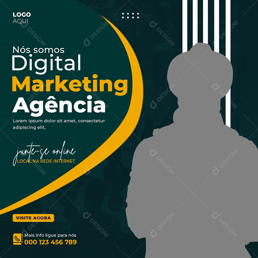 Agência de Publicidade Digital Marketing Social Media PSD Editável