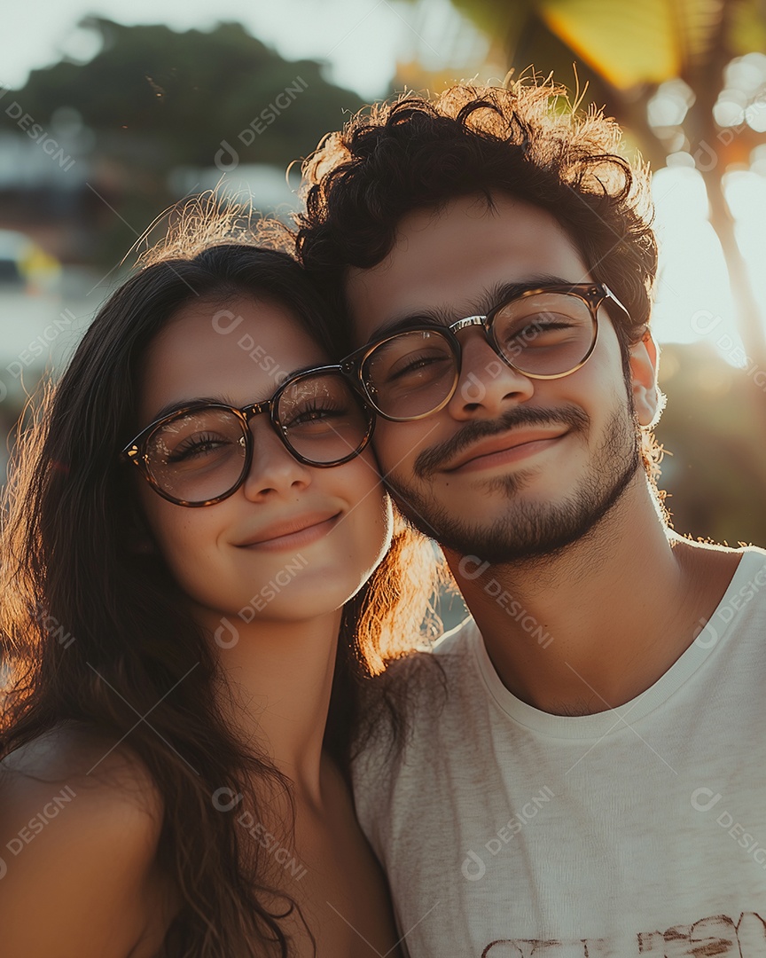 Casal de jovens lindos