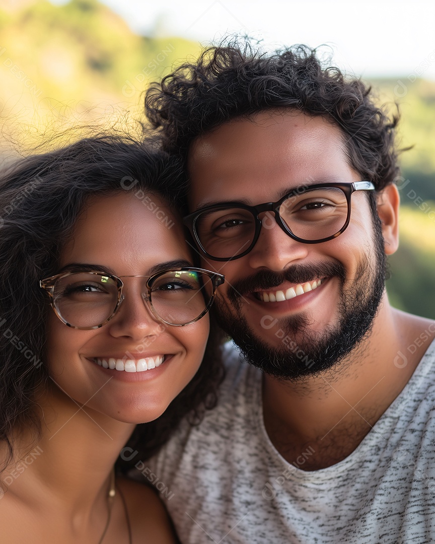 Lindo casal abraçados com amor