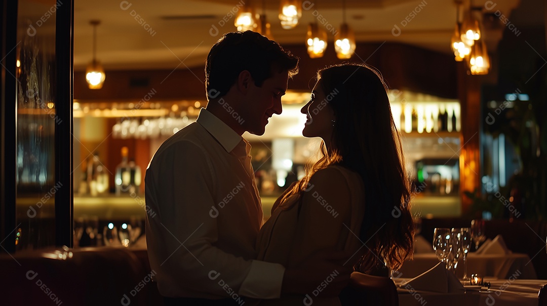 Lindos namorados abraçados