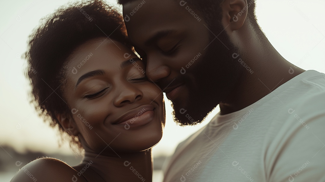 Um lindo casal apaixonados