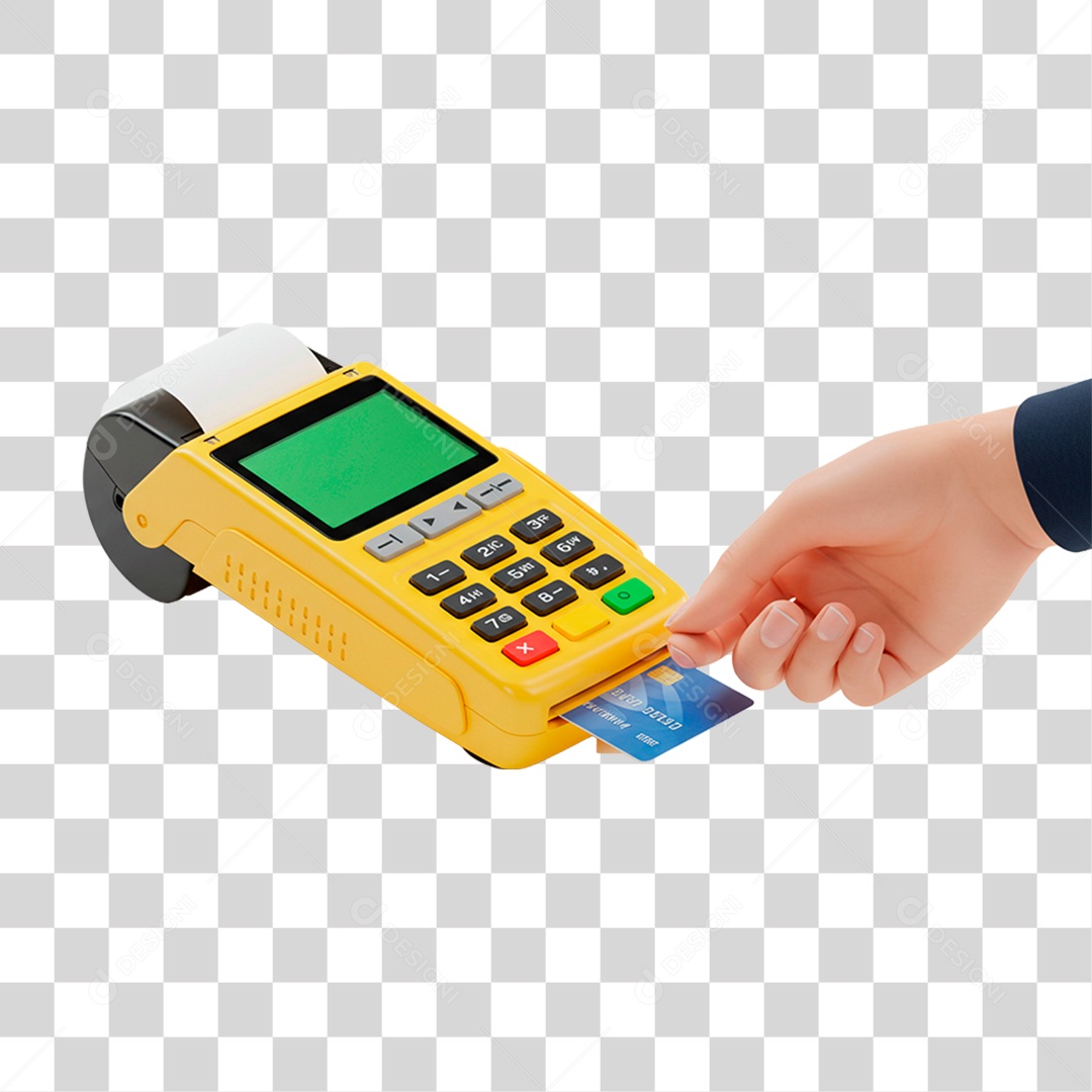 Maquininha de Cartão PNG Transparente