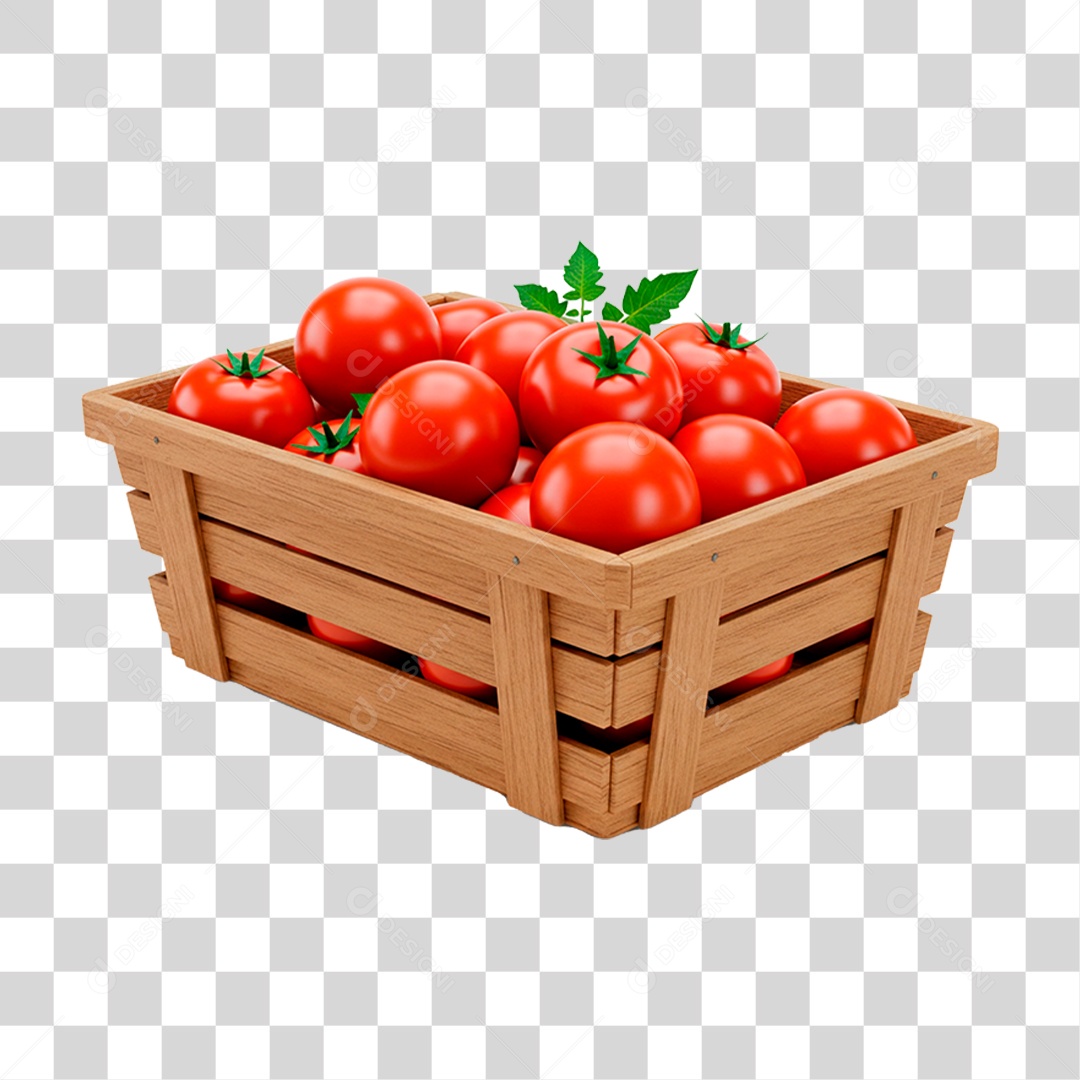 Caixa de Tomate PNG Transparente
