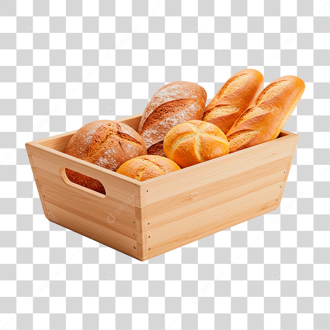 Bandeja de Pão PNG Transparente