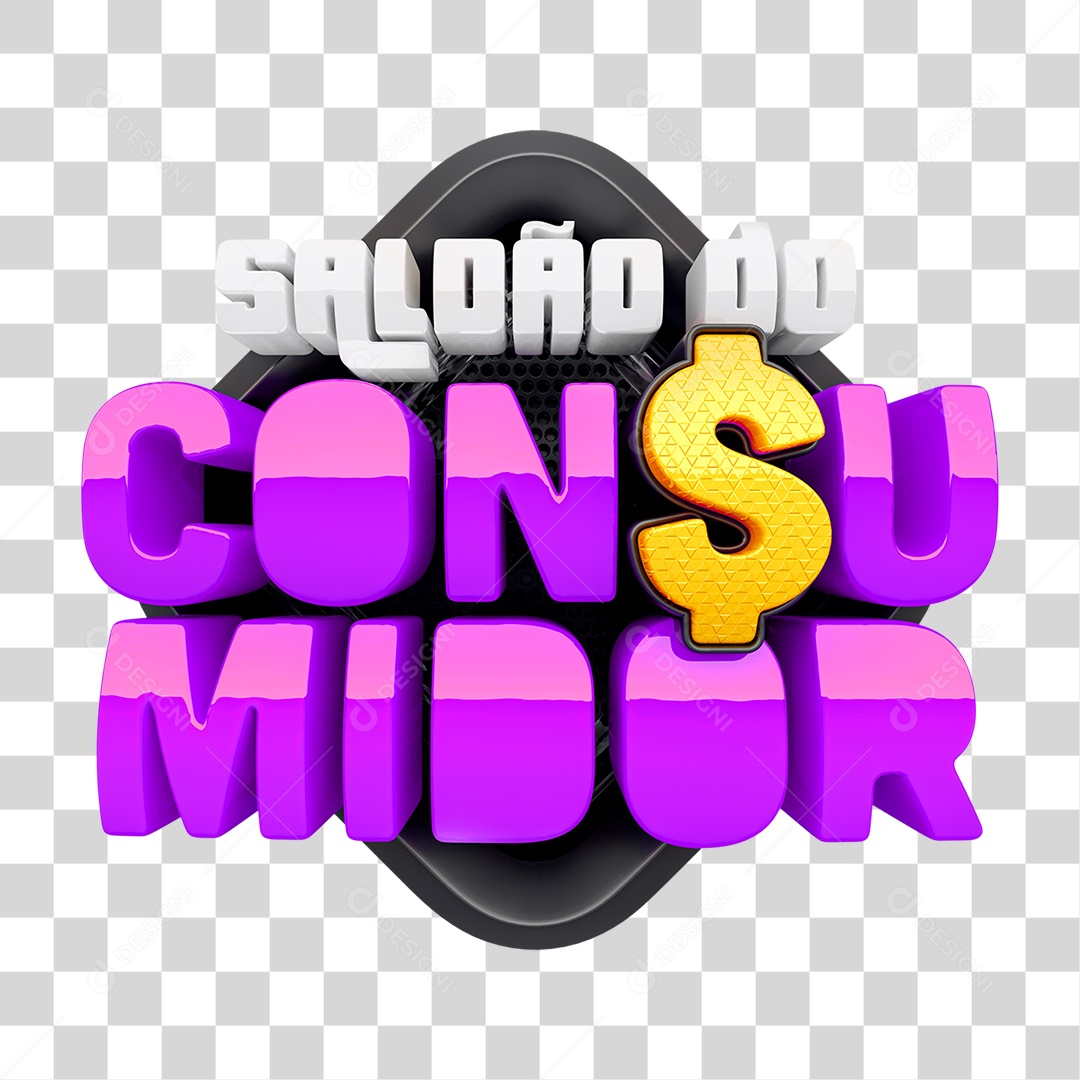 Selo 3D Saldão do Consumidor PNG Transparente