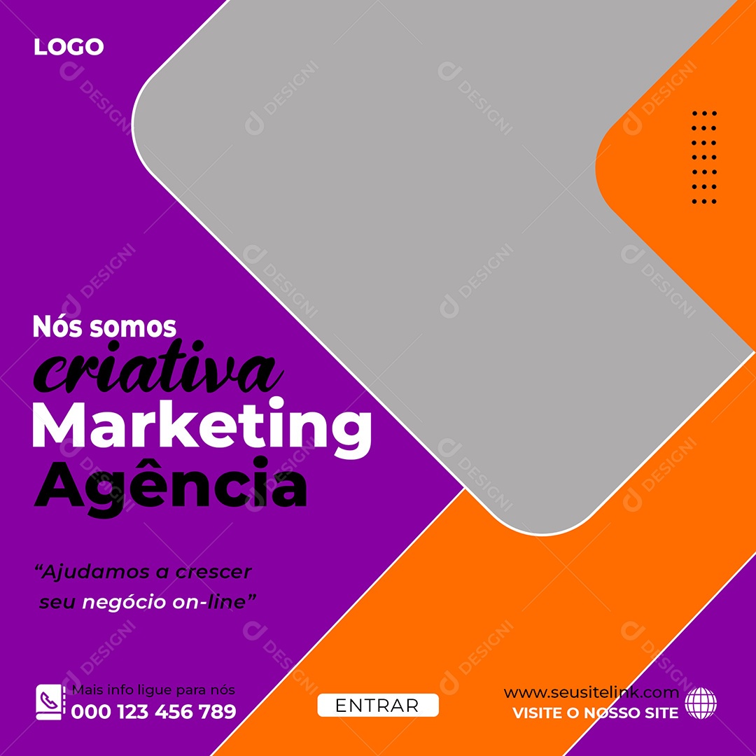 Agência Marketing Nós Somos Criativos Social Media PSD Editável