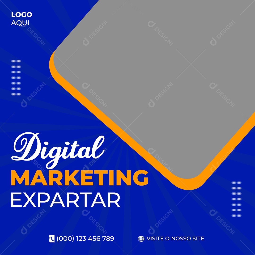 Agência Marketing Exportar Social Media PSD Editável