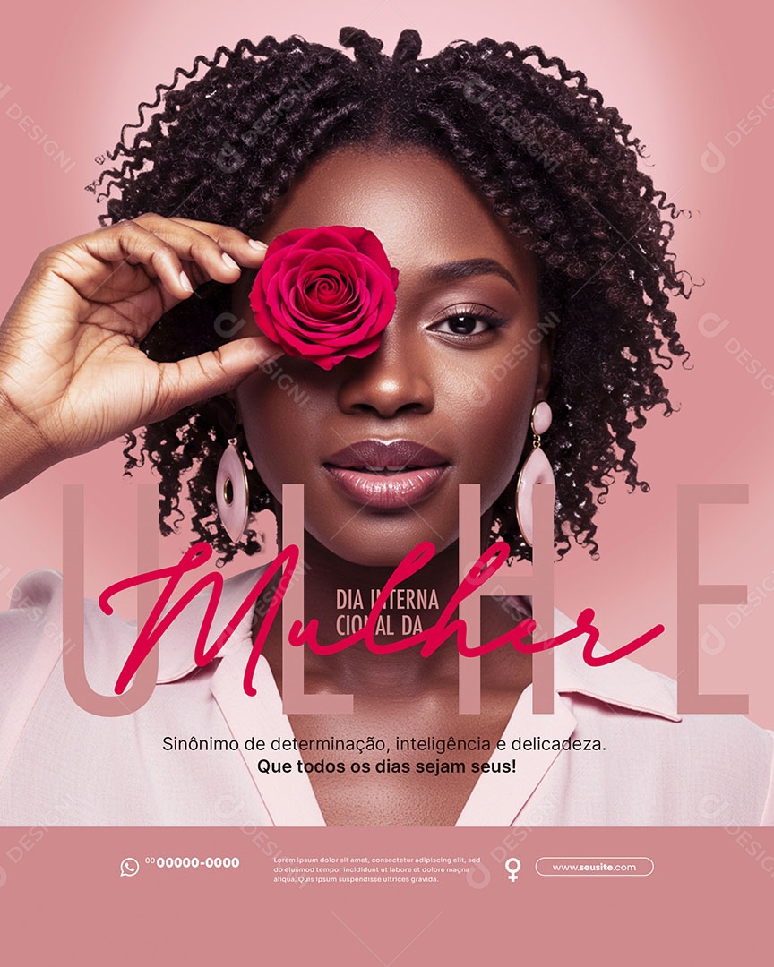 Dia Internacional Das Mulheres 08 de Março Social Media PSD Editável