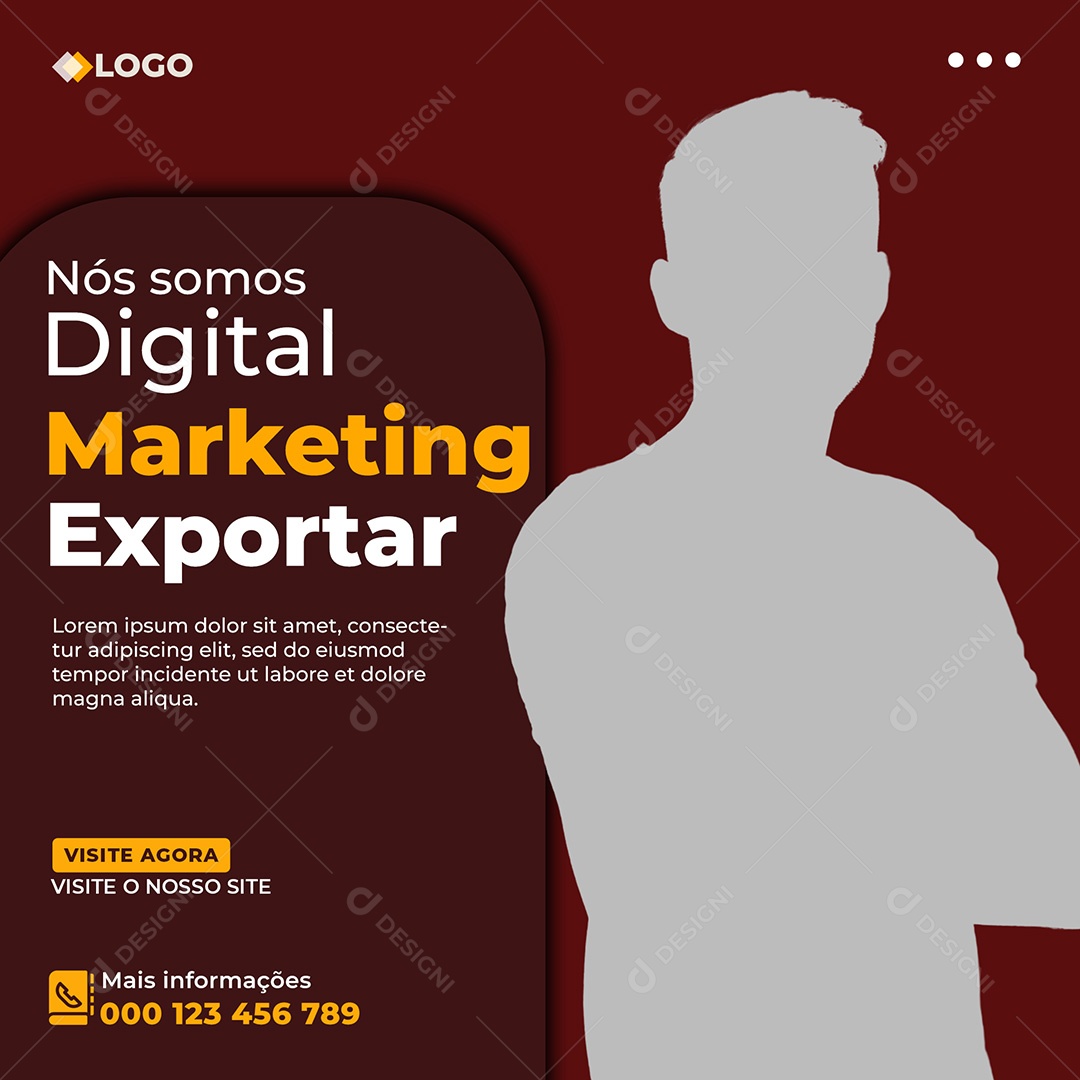 Marketing Agência Nós Somos Digital Social Media PSD Editável