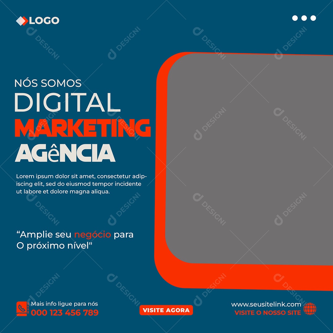 Marketing Agência Nós Somos Digital Social Media PSD Editável