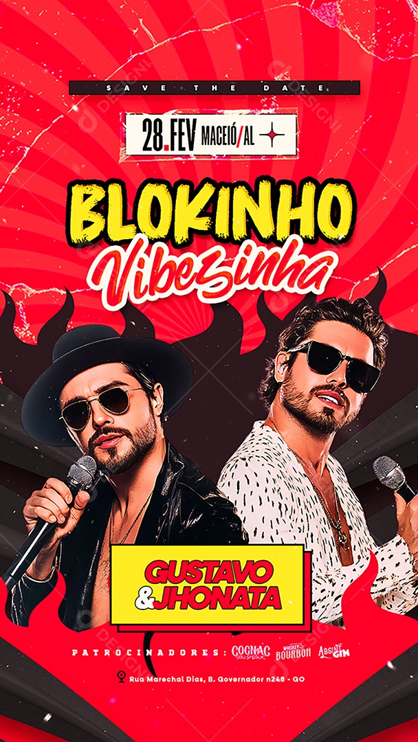 Story Flyer Carnaval Blokinho Vibezinha Social Media PSD Editável