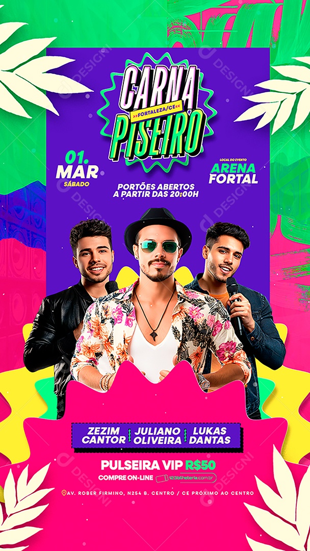 Story Flyer Carnaval Carna Piseiro Social Media PSD Editável